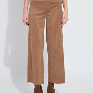 Vionette Vegan Suede Wide Leg Trouser- Lysse